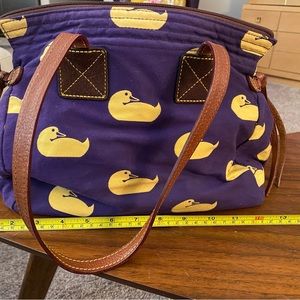 VINTAGE Dooney & Bourke Purple with Yellow Ducks!
